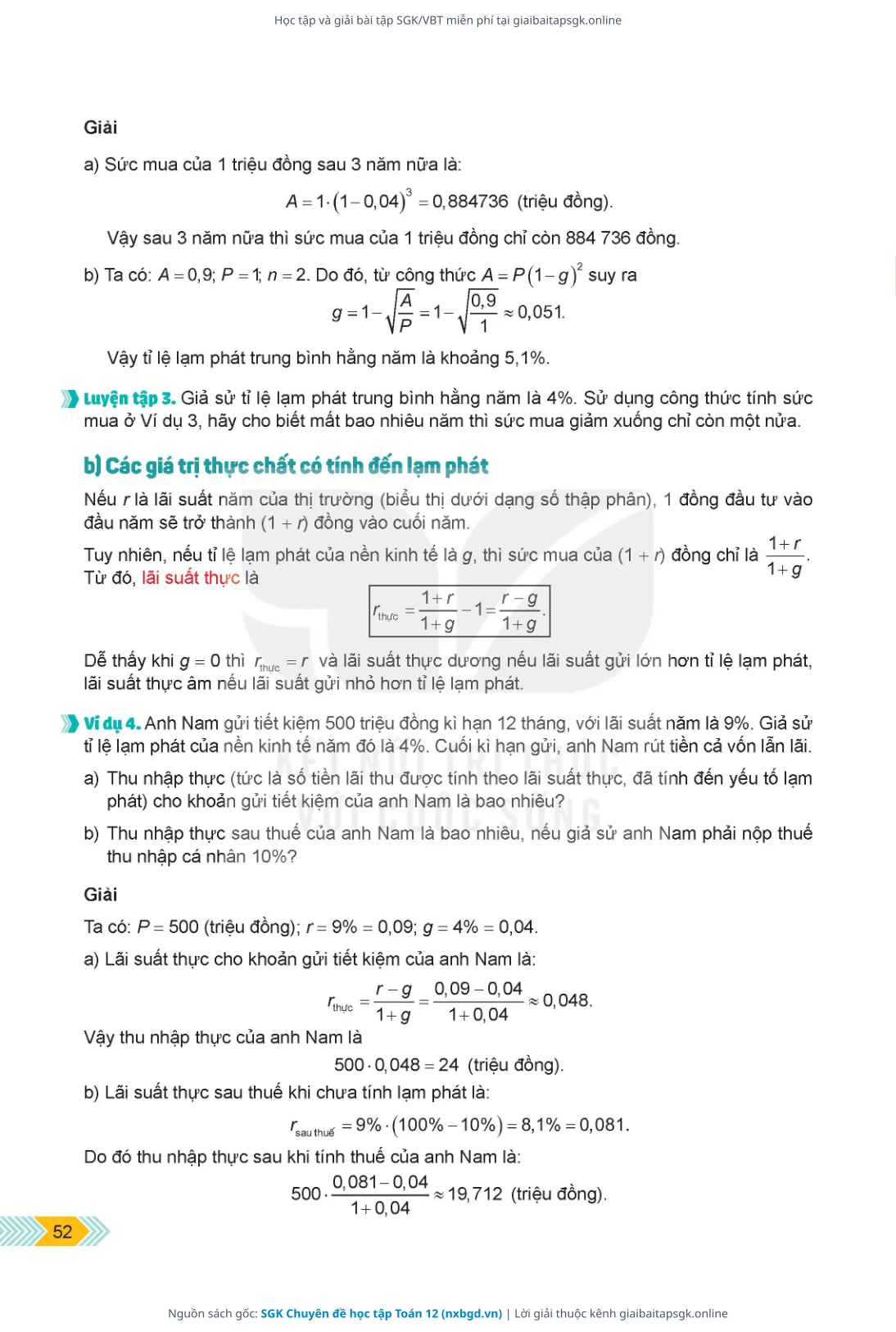Trang 53 sách giáo khoa SGK Chuyên đề học tập Toán 12 thu nhỏ