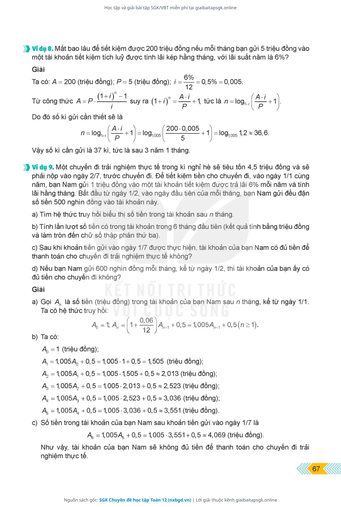 Trang 68 sách giáo khoa SGK Chuyên đề học tập Toán 12 thu nhỏ