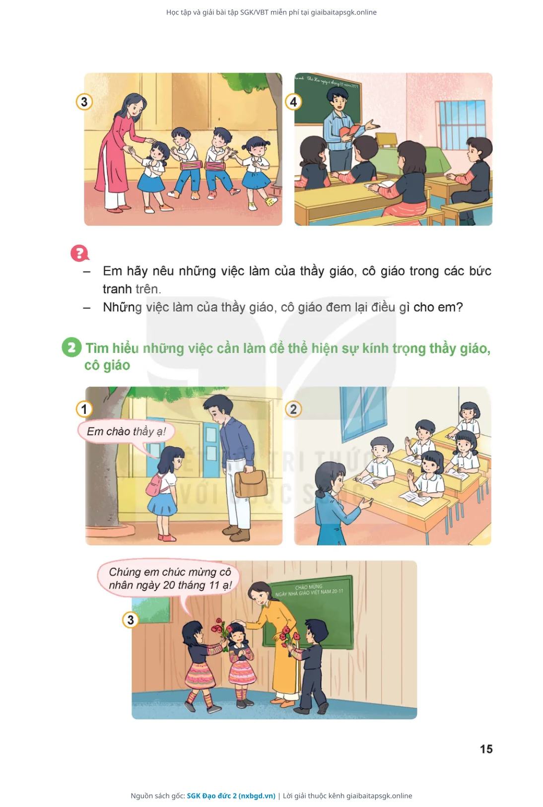 Trang 16 sách giáo khoa SGK Đạo đức 2 thu nhỏ