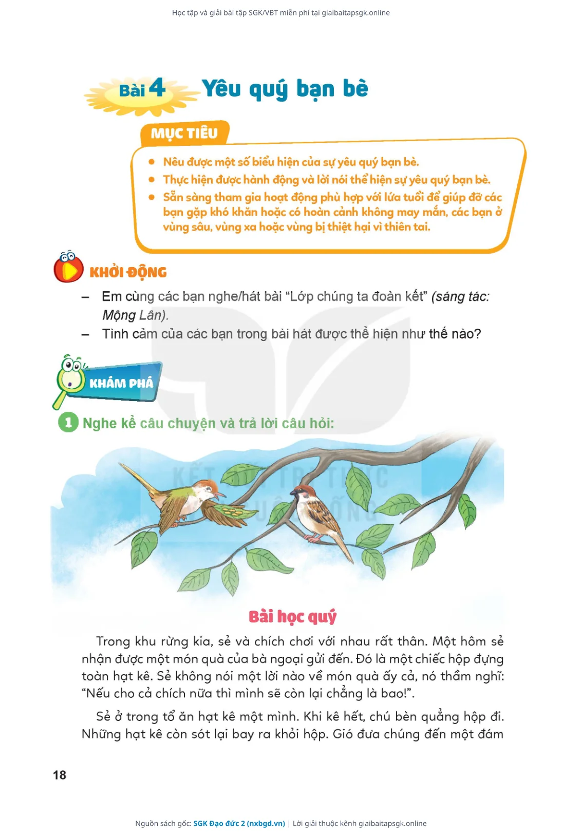Trang 19 sách giáo khoa SGK Đạo đức 2 thu nhỏ