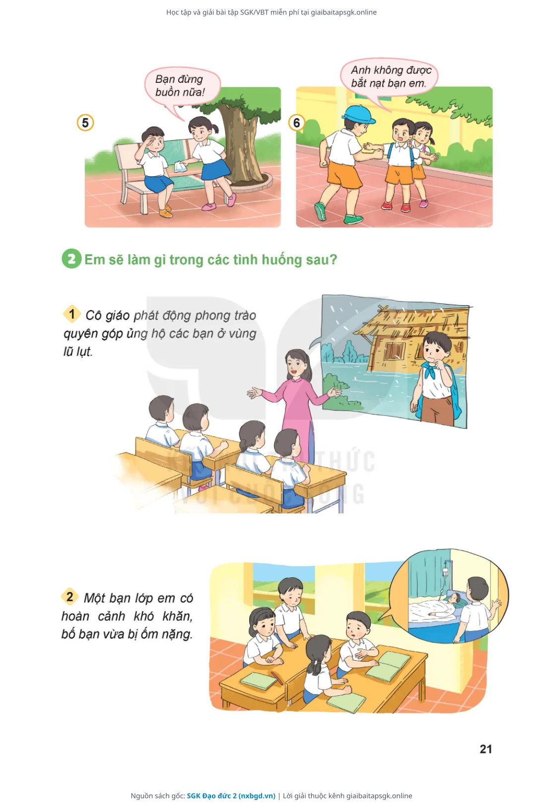 Trang 22 sách giáo khoa SGK Đạo đức 2 thu nhỏ
