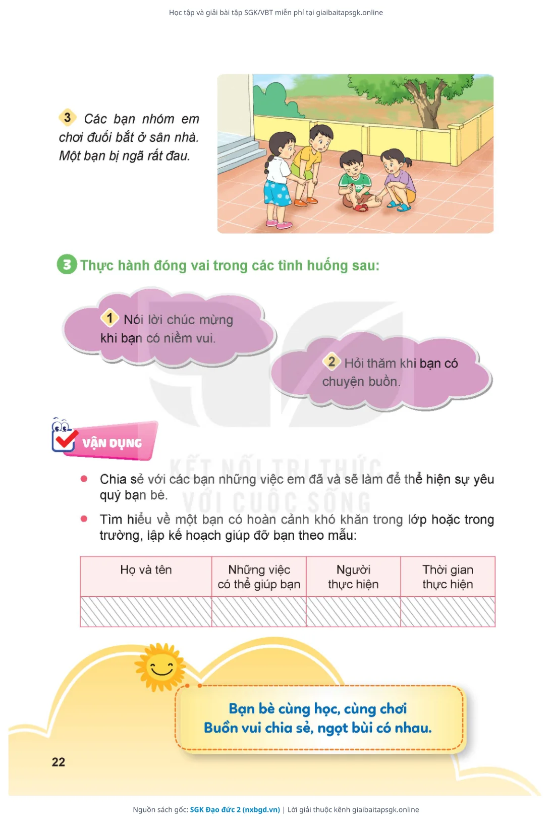 Trang 23 sách giáo khoa SGK Đạo đức 2 bản chuẩn