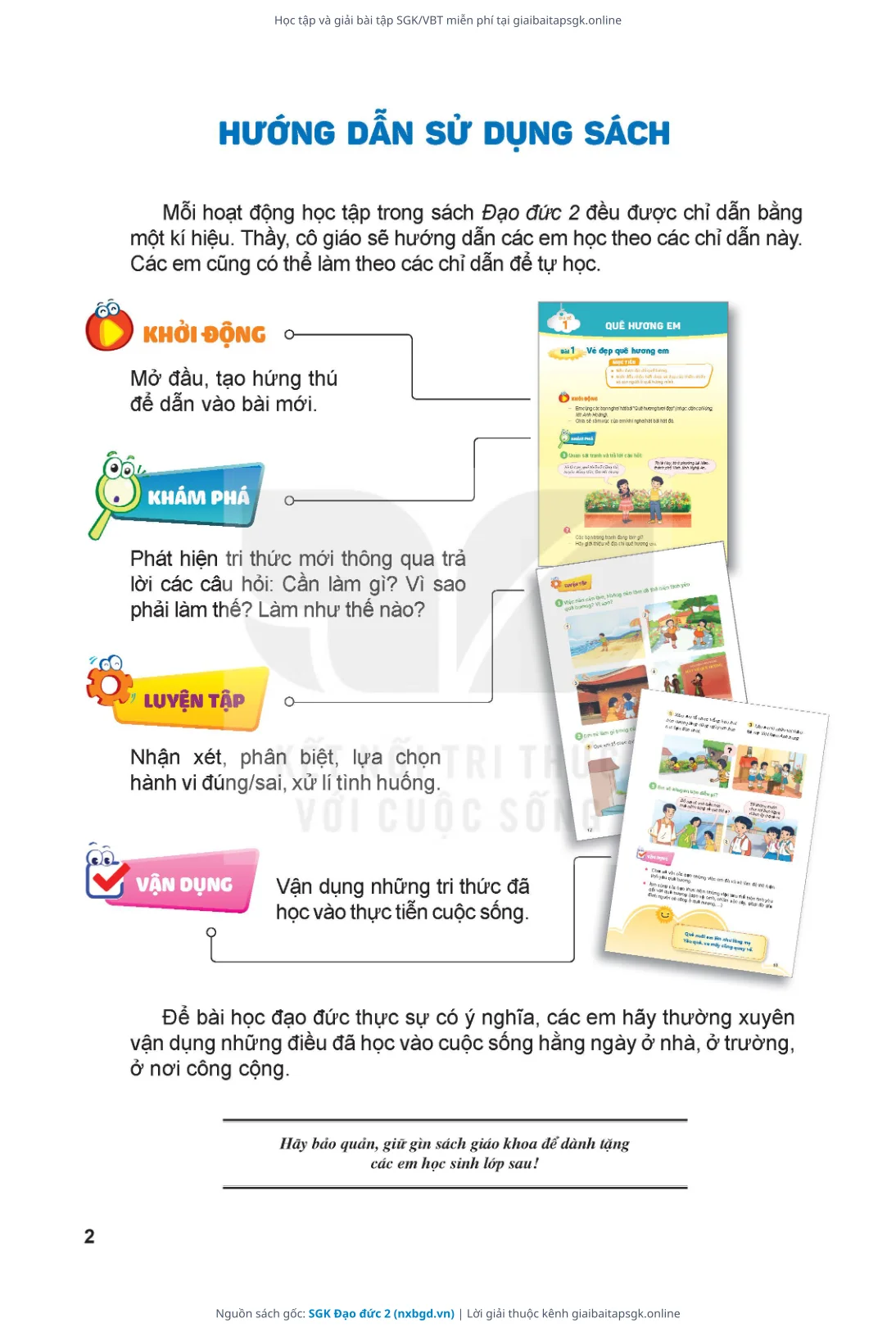 Trang 3 sách giáo khoa SGK Đạo đức 2 thu nhỏ