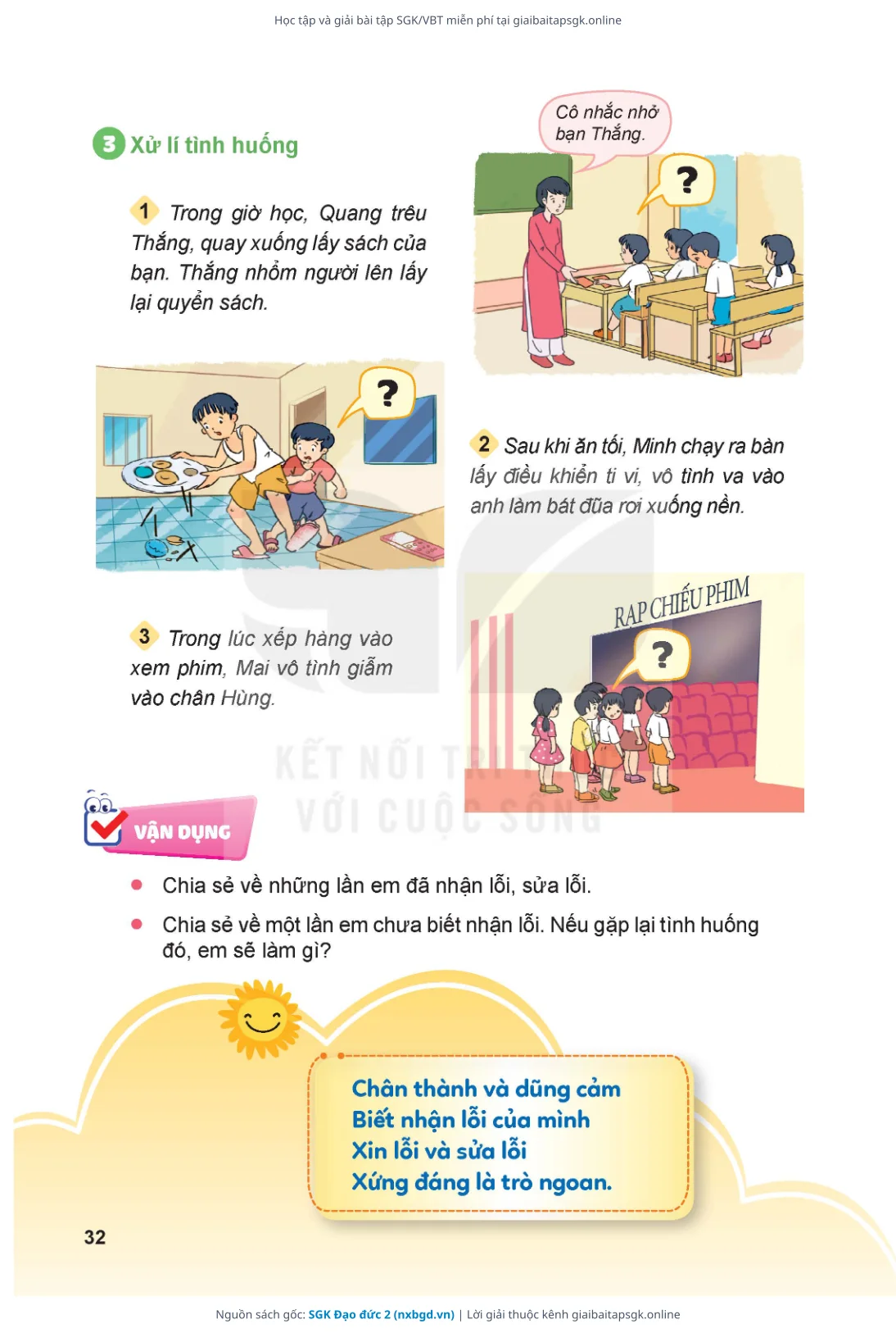 Trang 33 sách giáo khoa SGK Đạo đức 2 bản chuẩn