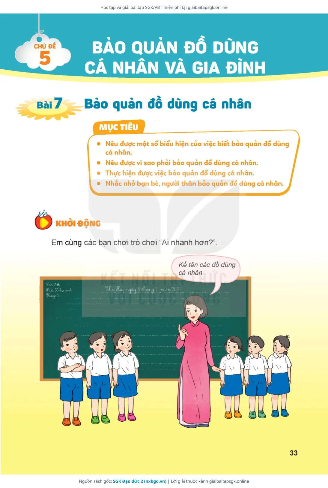 Trang 34 sách giáo khoa SGK Đạo đức 2 thu nhỏ
