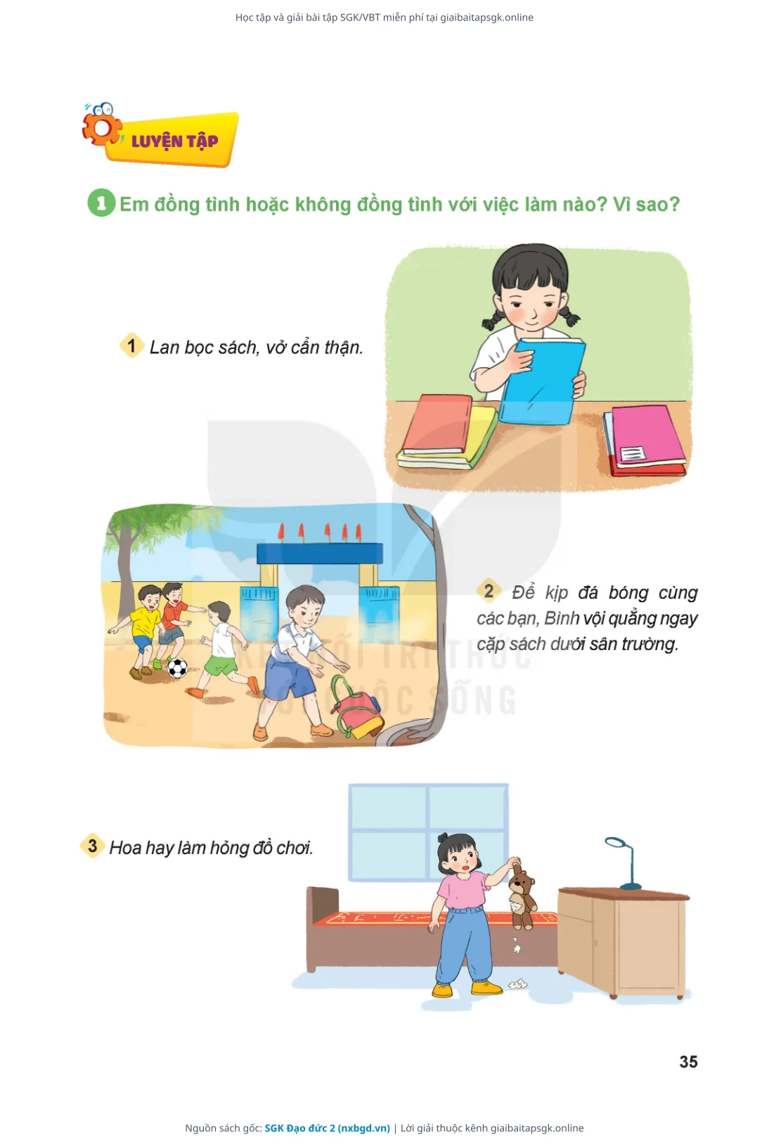 Trang 36 sách giáo khoa SGK Đạo đức 2 thu nhỏ