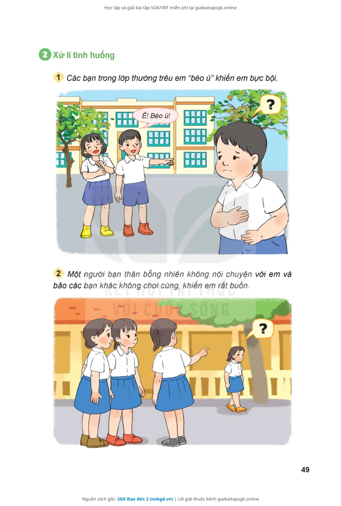 Trang 50 sách giáo khoa SGK Đạo đức 2 thu nhỏ