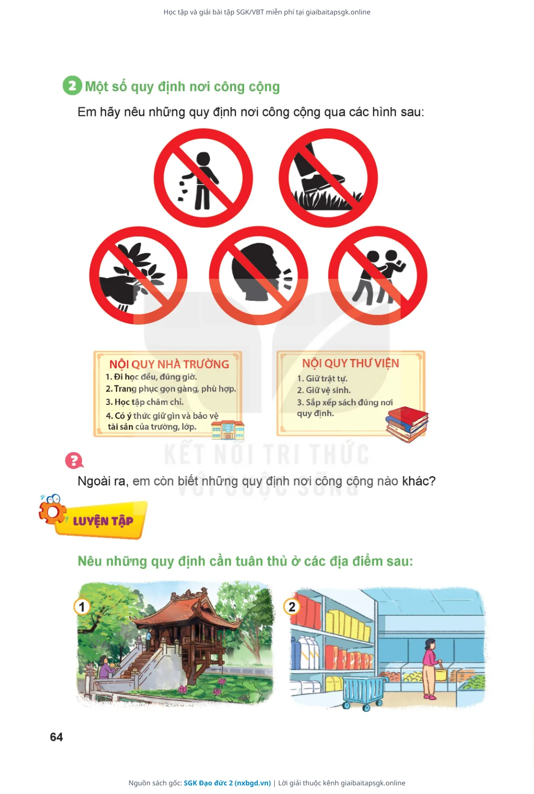 Trang 65 sách giáo khoa SGK Đạo đức 2 thu nhỏ