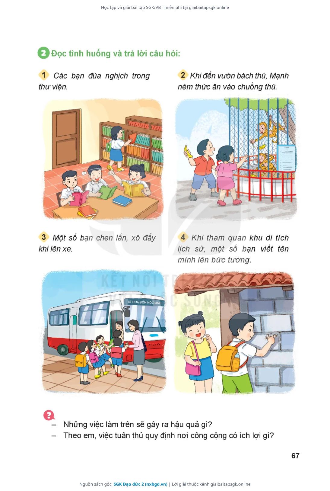 Trang 68 sách giáo khoa SGK Đạo đức 2 thu nhỏ