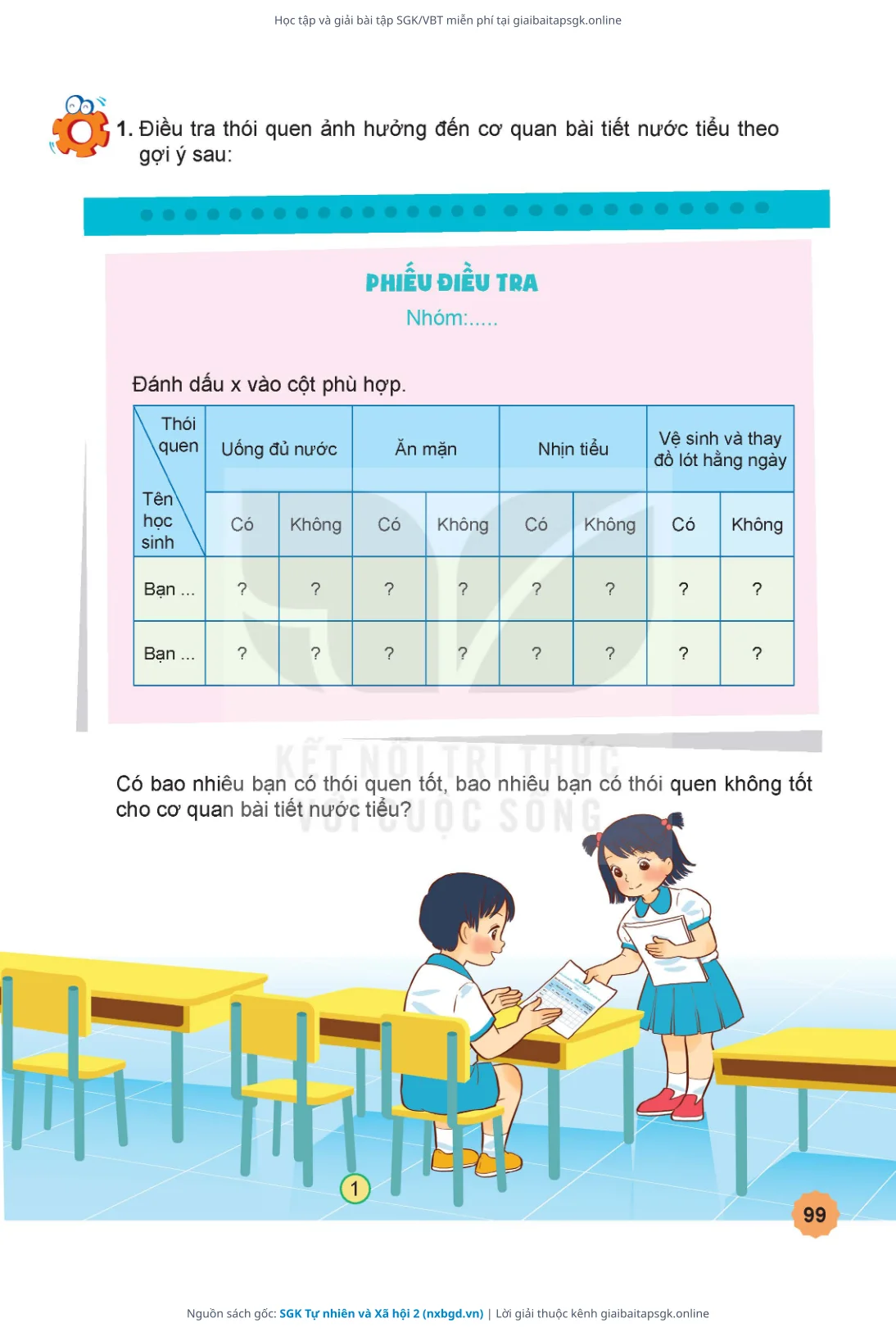Trang 100 sách giáo khoa SGK Tự nhiên và Xã hội 2 thu nhỏ