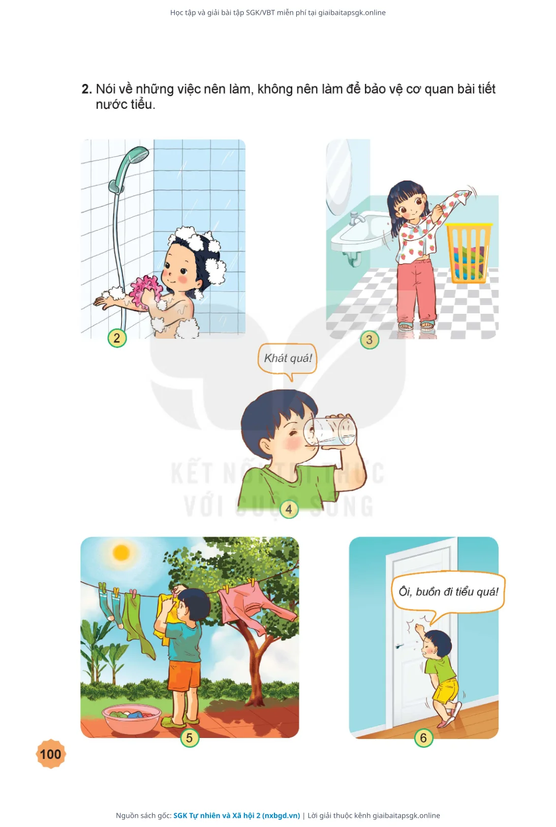 Trang 101 sách giáo khoa SGK Tự nhiên và Xã hội 2 thu nhỏ