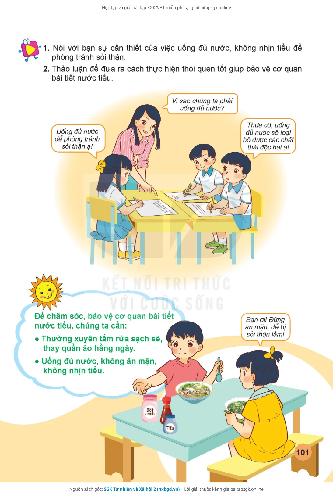 Trang 102 sách giáo khoa SGK Tự nhiên và Xã hội 2 thu nhỏ