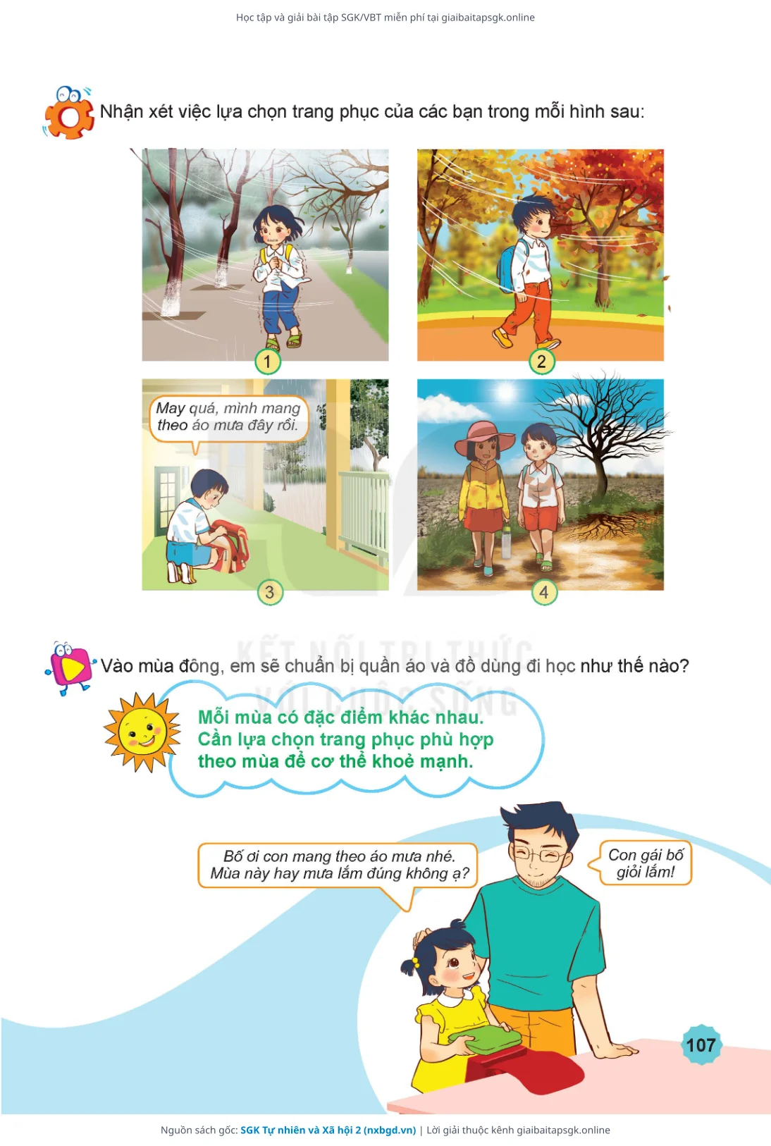 Trang 108 sách giáo khoa SGK Tự nhiên và Xã hội 2 thu nhỏ
