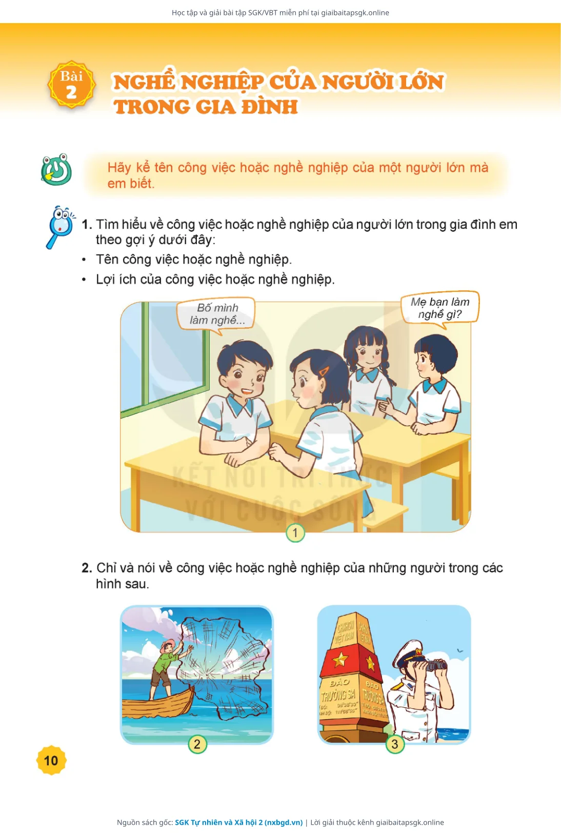 Trang 11 sách giáo khoa SGK Tự nhiên và Xã hội 2 thu nhỏ