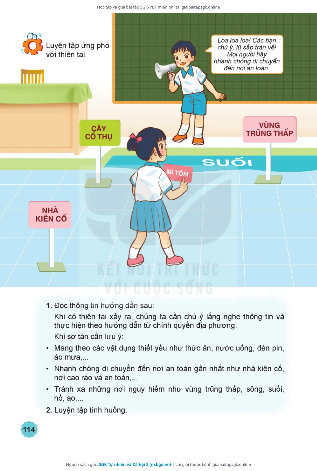 Trang 115 sách giáo khoa SGK Tự nhiên và Xã hội 2 thu nhỏ