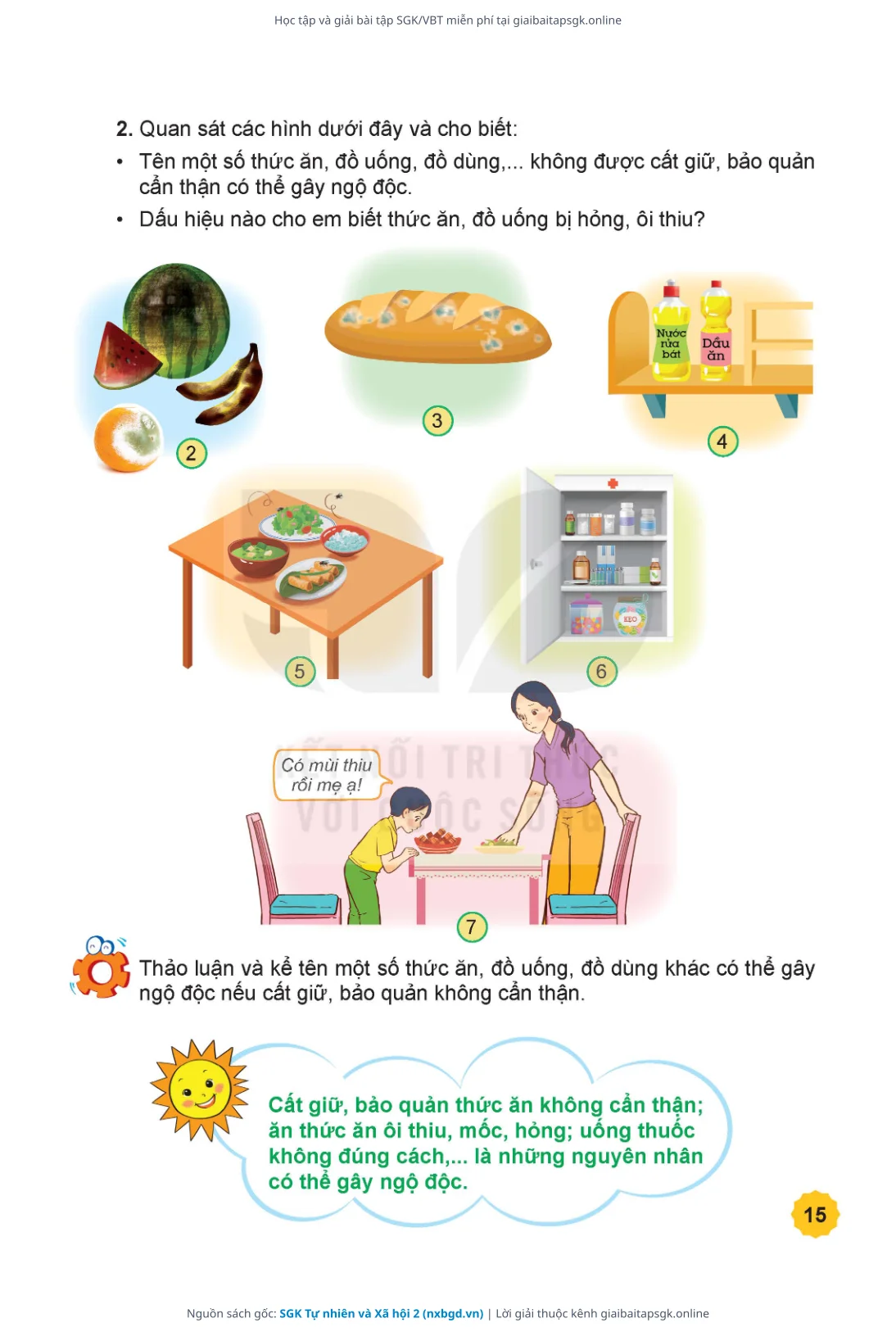 Trang 16 sách giáo khoa SGK Tự nhiên và Xã hội 2 thu nhỏ
