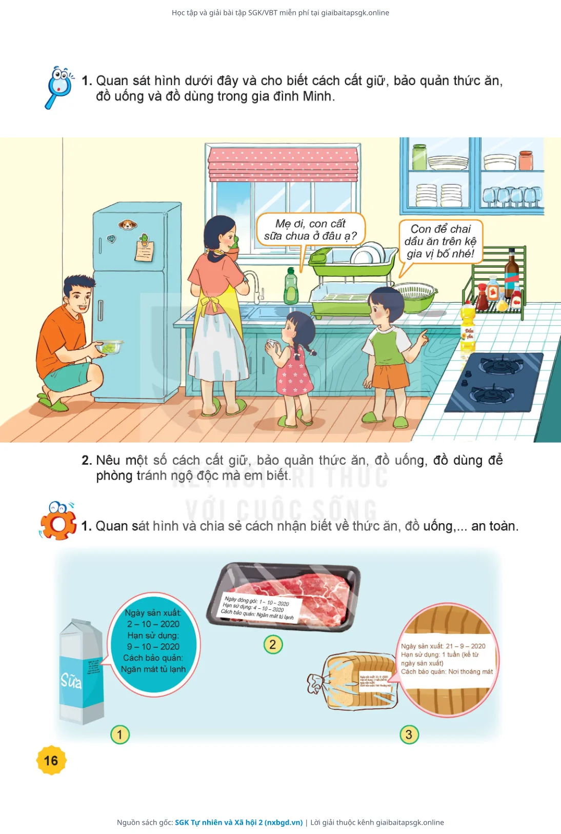 Trang 17 sách giáo khoa SGK Tự nhiên và Xã hội 2 thu nhỏ