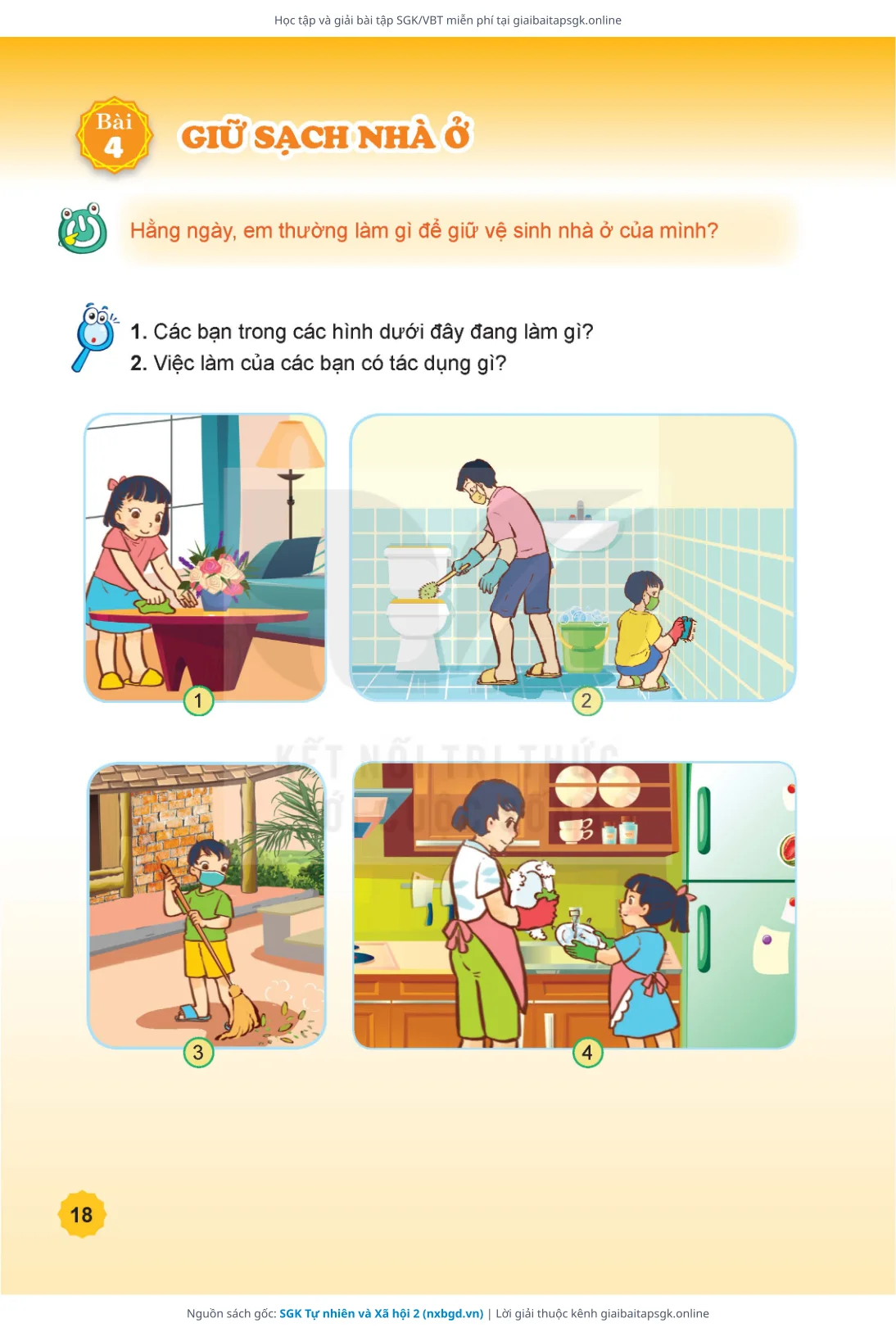Trang 19 sách giáo khoa SGK Tự nhiên và Xã hội 2 thu nhỏ