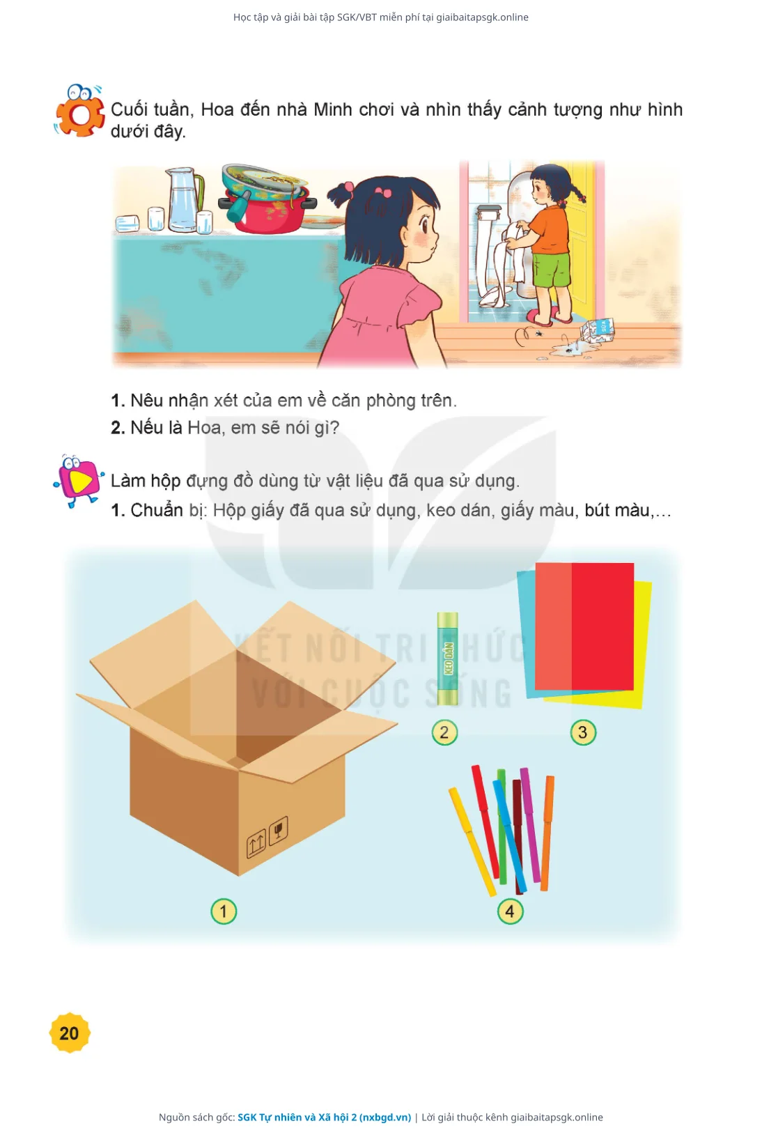 Trang 21 sách giáo khoa SGK Tự nhiên và Xã hội 2 thu nhỏ