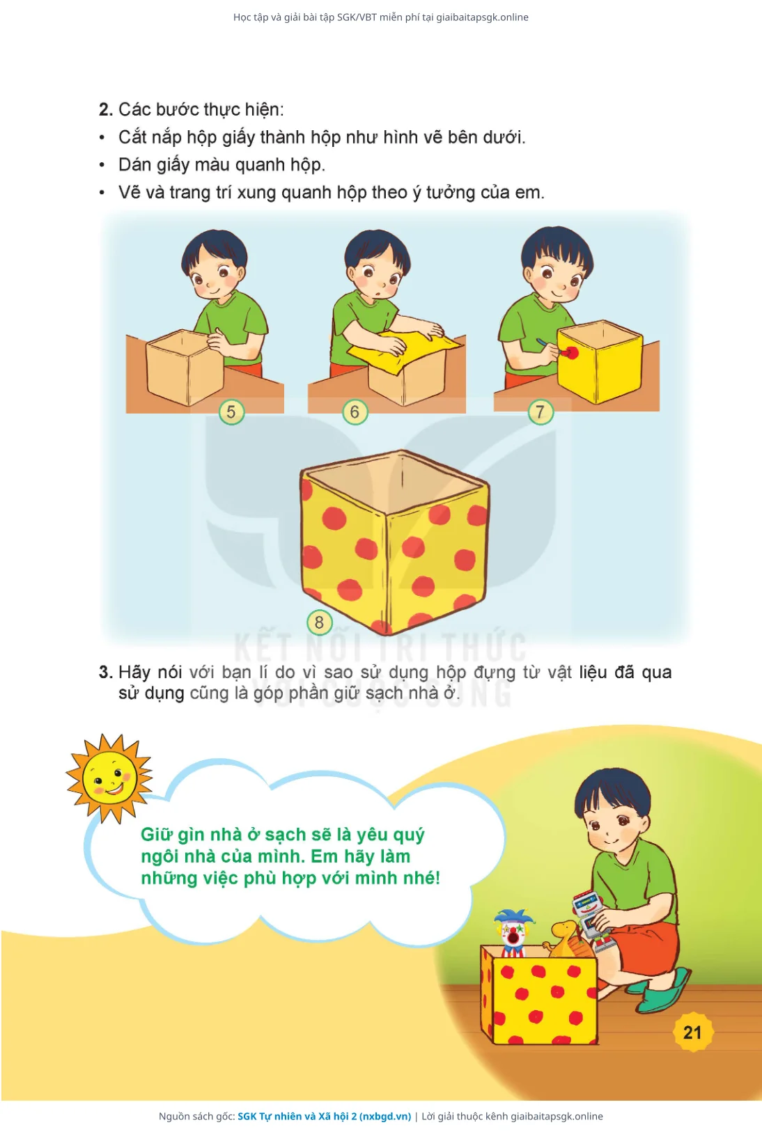 Trang 22 sách giáo khoa SGK Tự nhiên và Xã hội 2 thu nhỏ