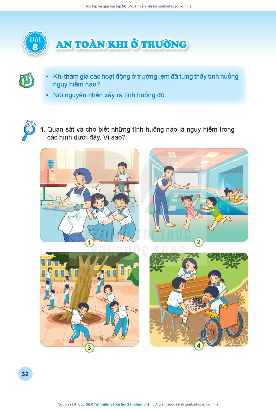 Trang 33 sách giáo khoa SGK Tự nhiên và Xã hội 2 thu nhỏ