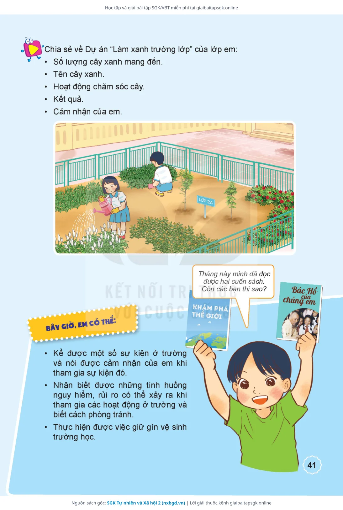 Trang 42 sách giáo khoa SGK Tự nhiên và Xã hội 2 thu nhỏ