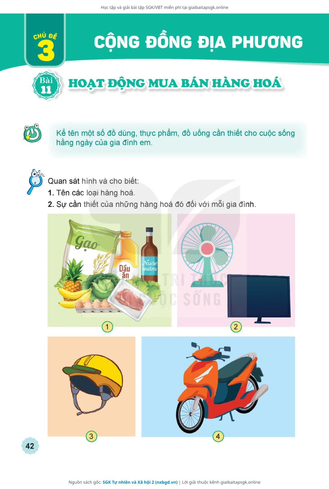 Trang 43 sách giáo khoa SGK Tự nhiên và Xã hội 2 thu nhỏ