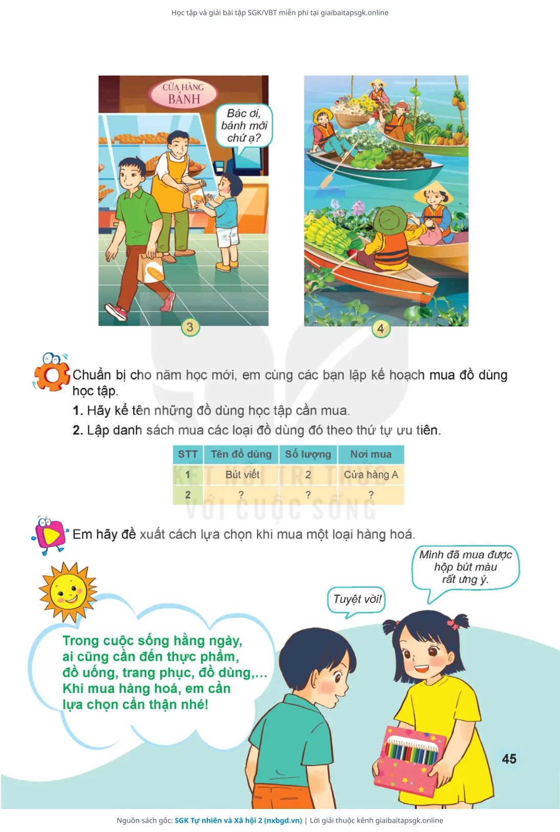 Trang 46 sách giáo khoa SGK Tự nhiên và Xã hội 2 thu nhỏ