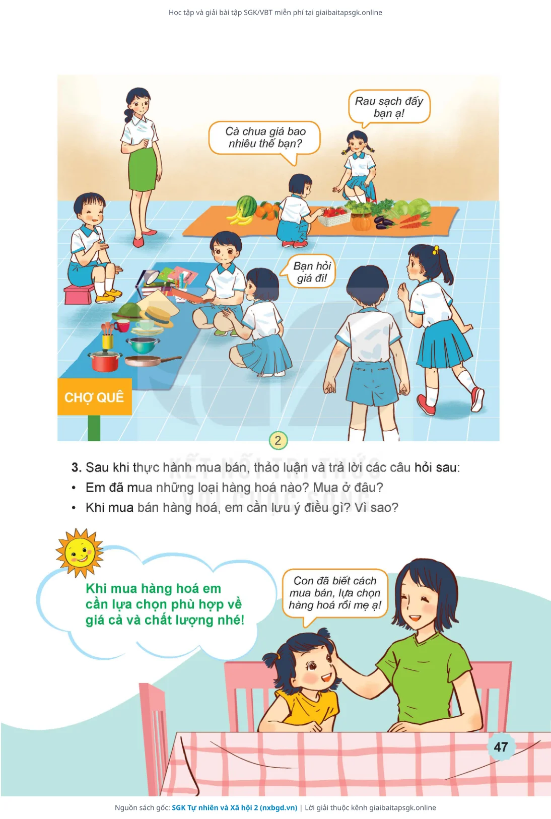 Trang 48 sách giáo khoa SGK Tự nhiên và Xã hội 2 thu nhỏ