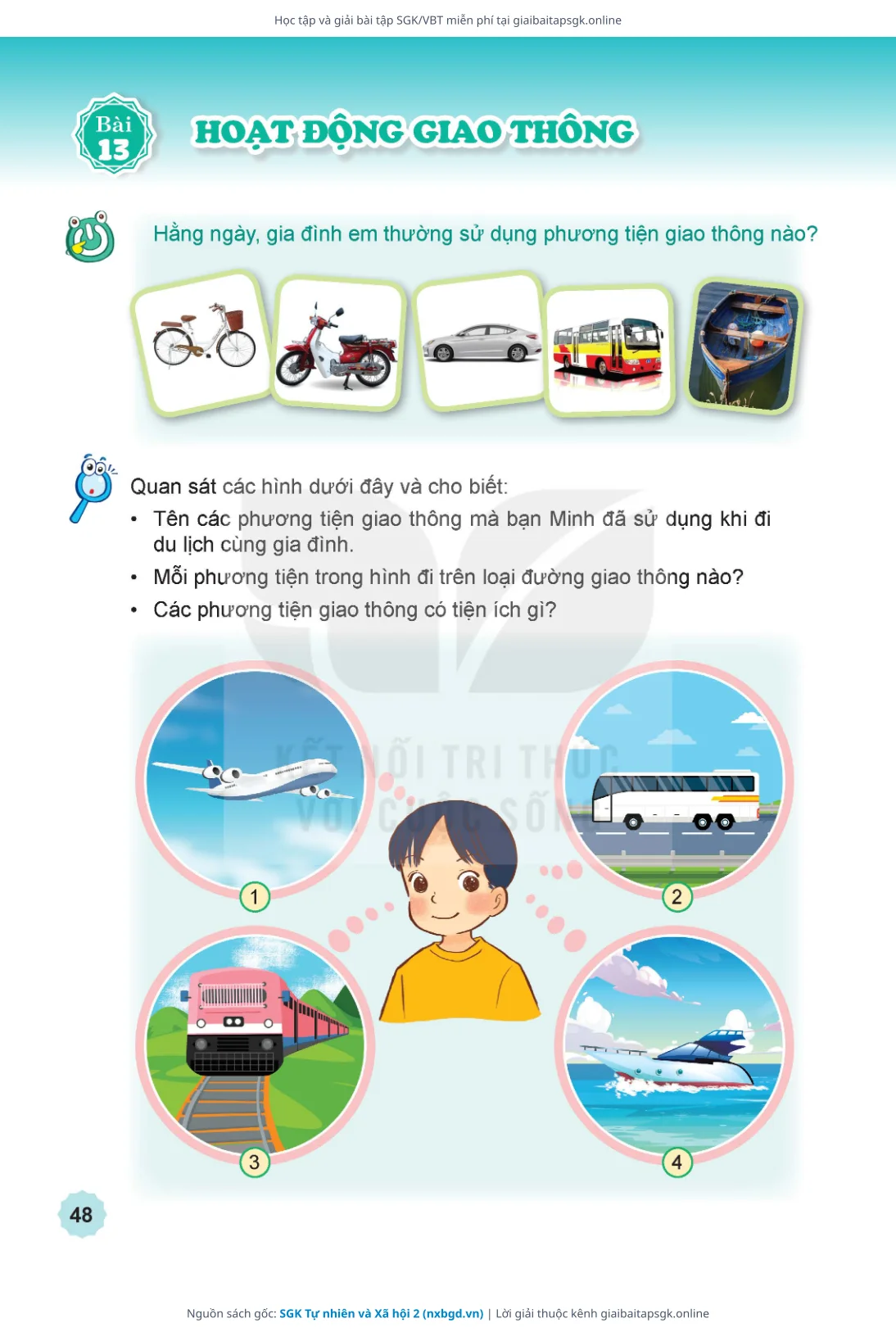 Trang 49 sách giáo khoa SGK Tự nhiên và Xã hội 2 thu nhỏ