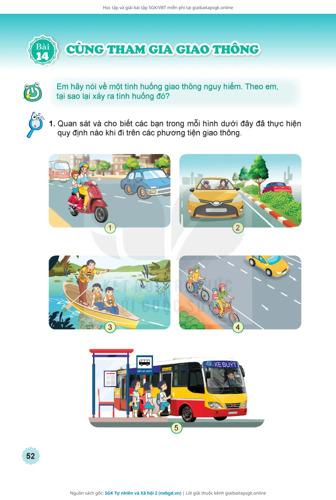 Trang 53 sách giáo khoa SGK Tự nhiên và Xã hội 2 thu nhỏ