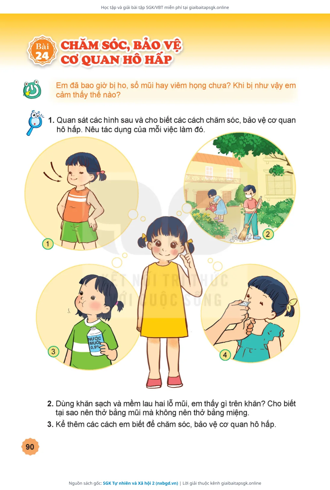 Trang 91 sách giáo khoa SGK Tự nhiên và Xã hội 2 thu nhỏ