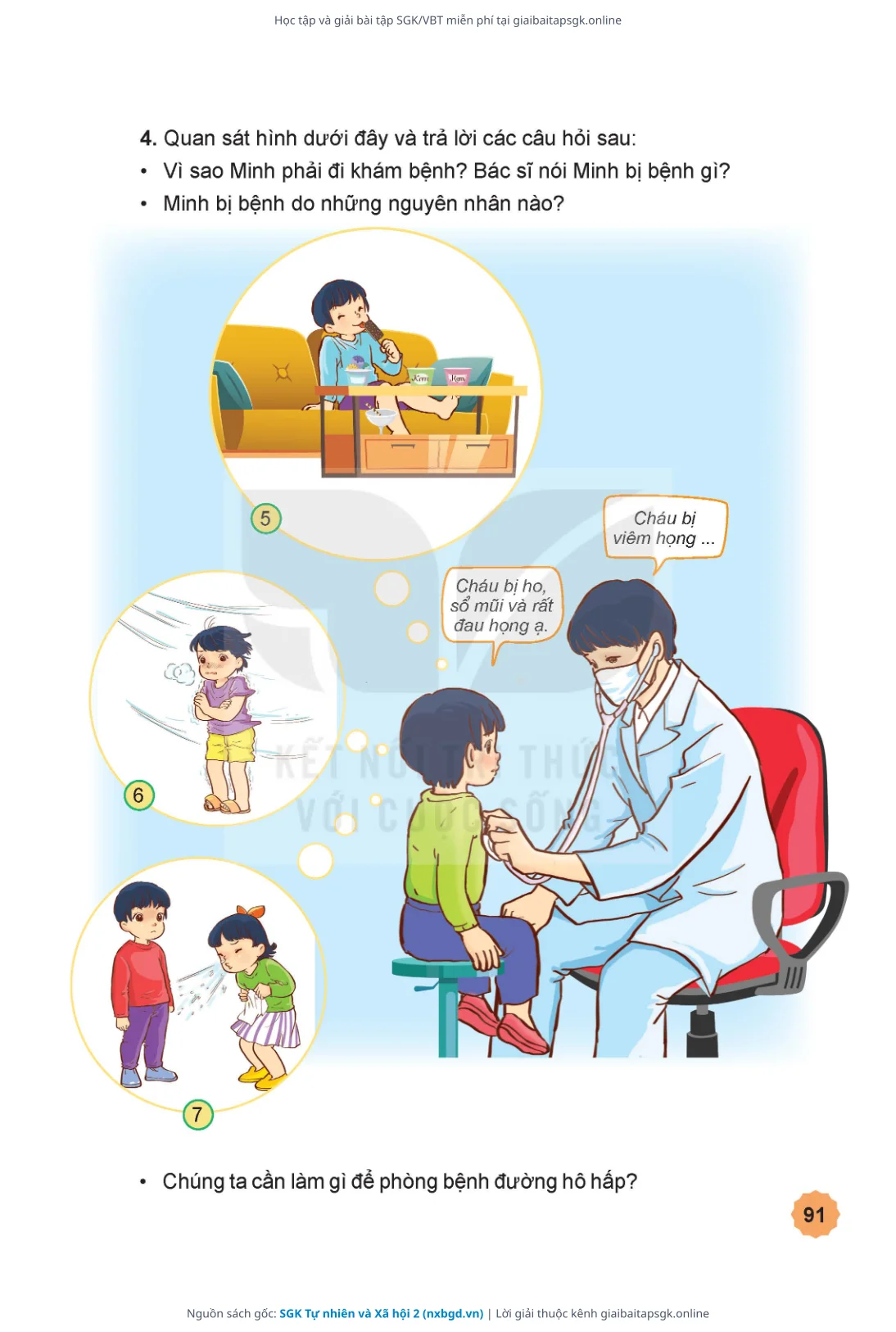 Trang 92 sách giáo khoa SGK Tự nhiên và Xã hội 2 thu nhỏ
