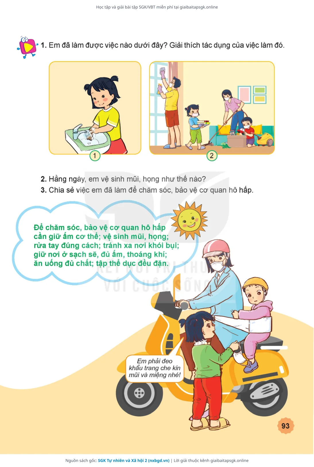 Trang 94 sách giáo khoa SGK Tự nhiên và Xã hội 2 thu nhỏ