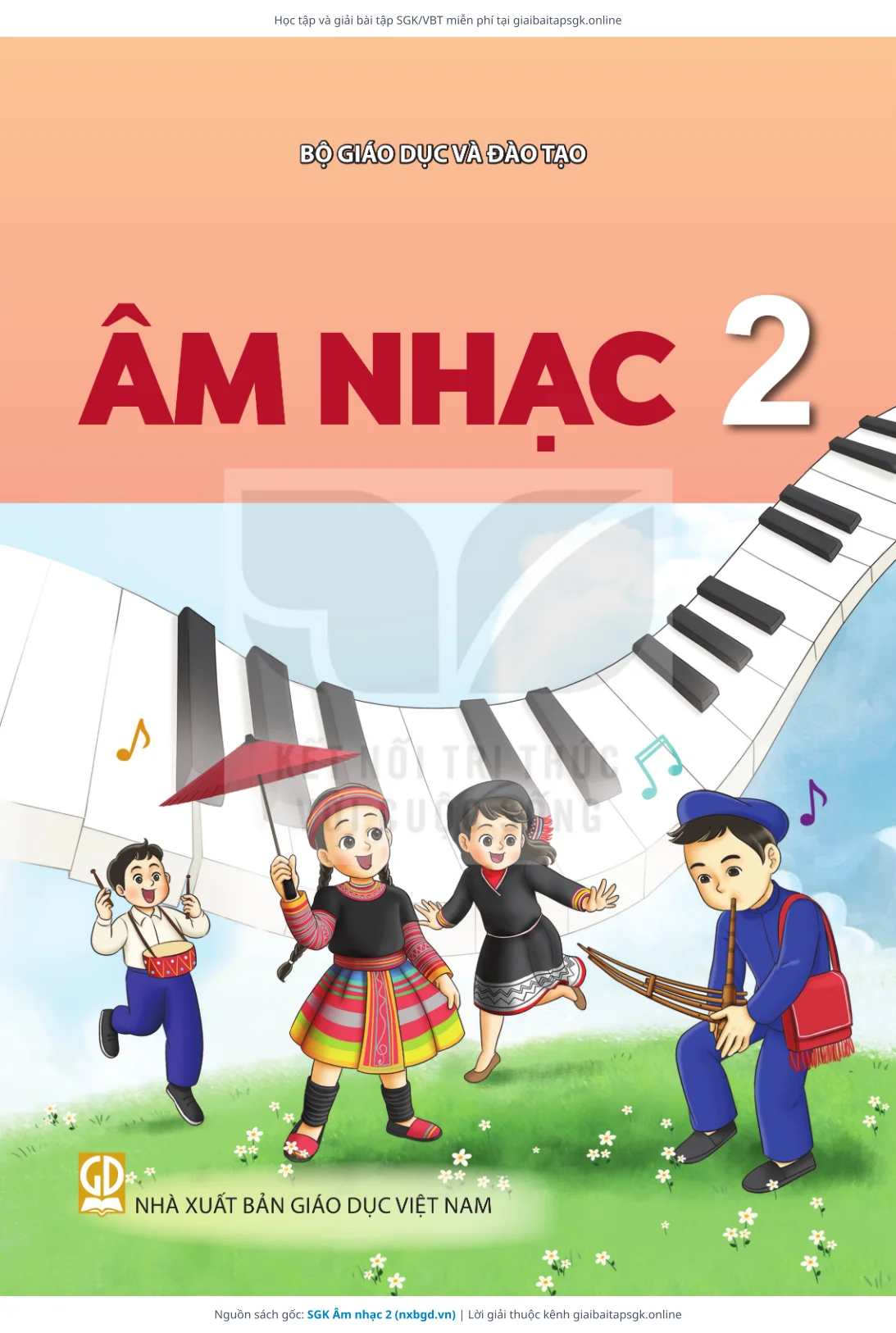 Trang 1 sách giáo khoa SGK Âm nhạc 2 bản chuẩn
