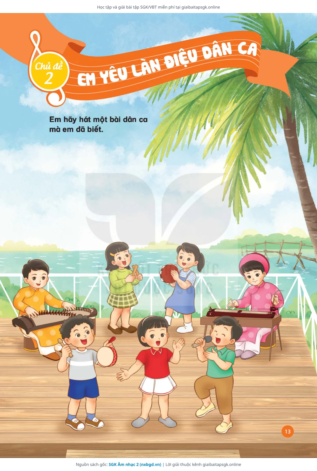 Trang 14 sách giáo khoa SGK Âm nhạc 2 thu nhỏ