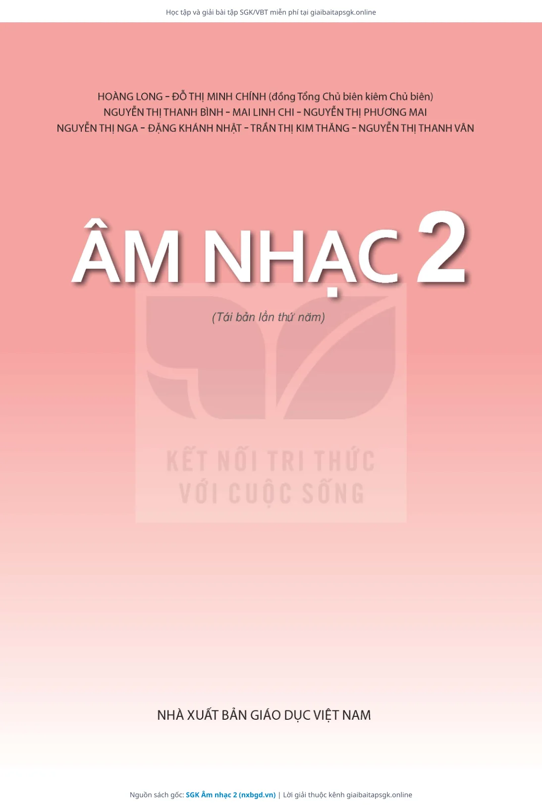 Trang 3 sách giáo khoa SGK Âm nhạc 2 bản chuẩn