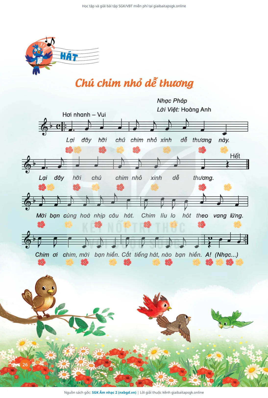 Trang 27 sách giáo khoa SGK Âm nhạc 2 thu nhỏ