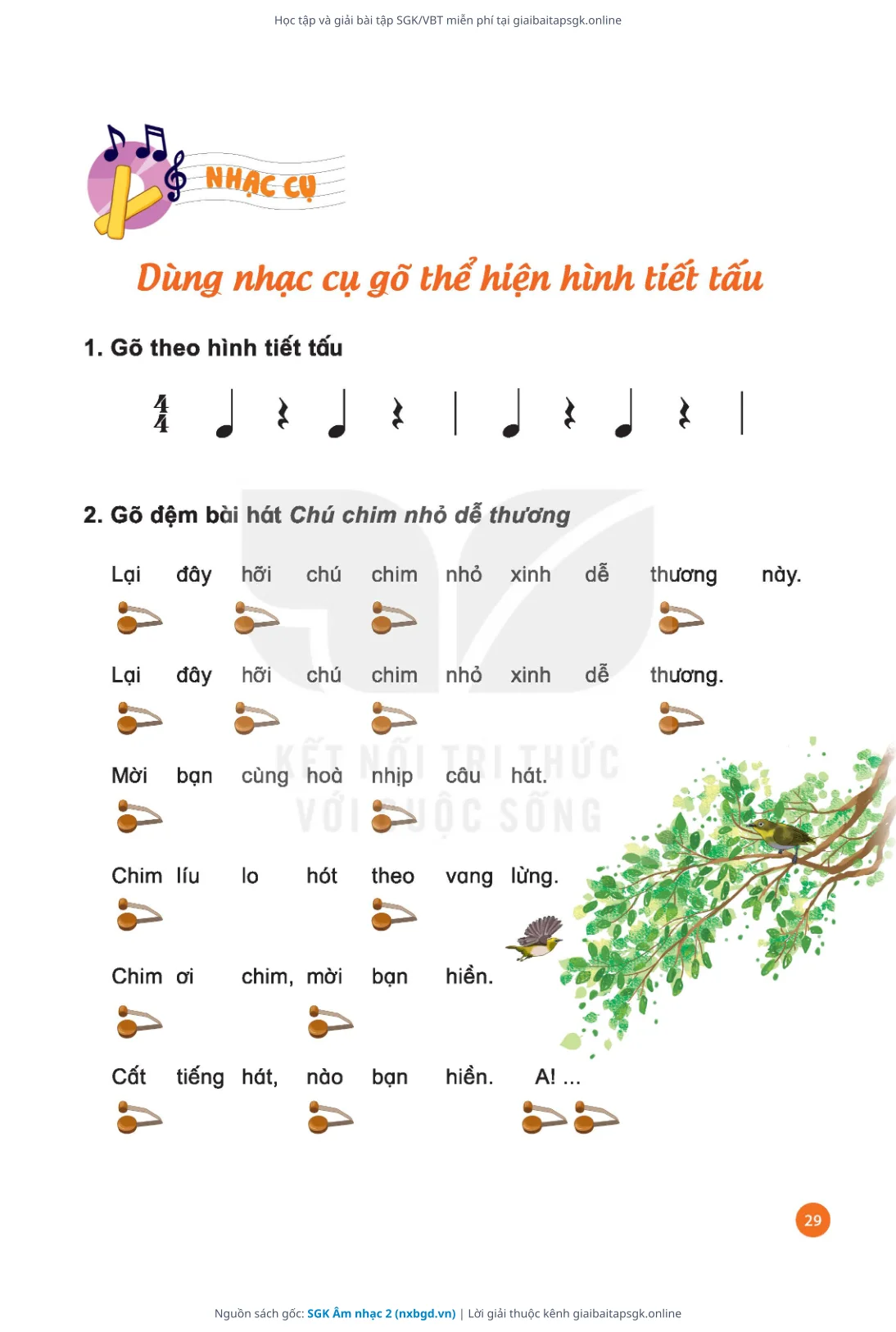 Trang 30 sách giáo khoa SGK Âm nhạc 2 thu nhỏ