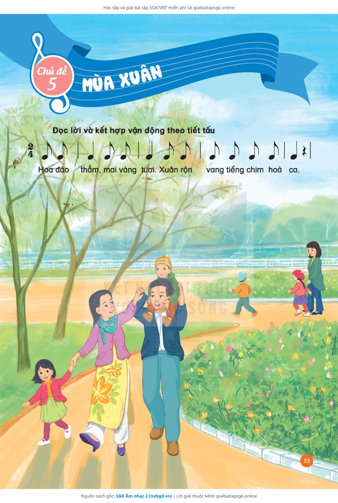 Trang 34 sách giáo khoa SGK Âm nhạc 2 thu nhỏ
