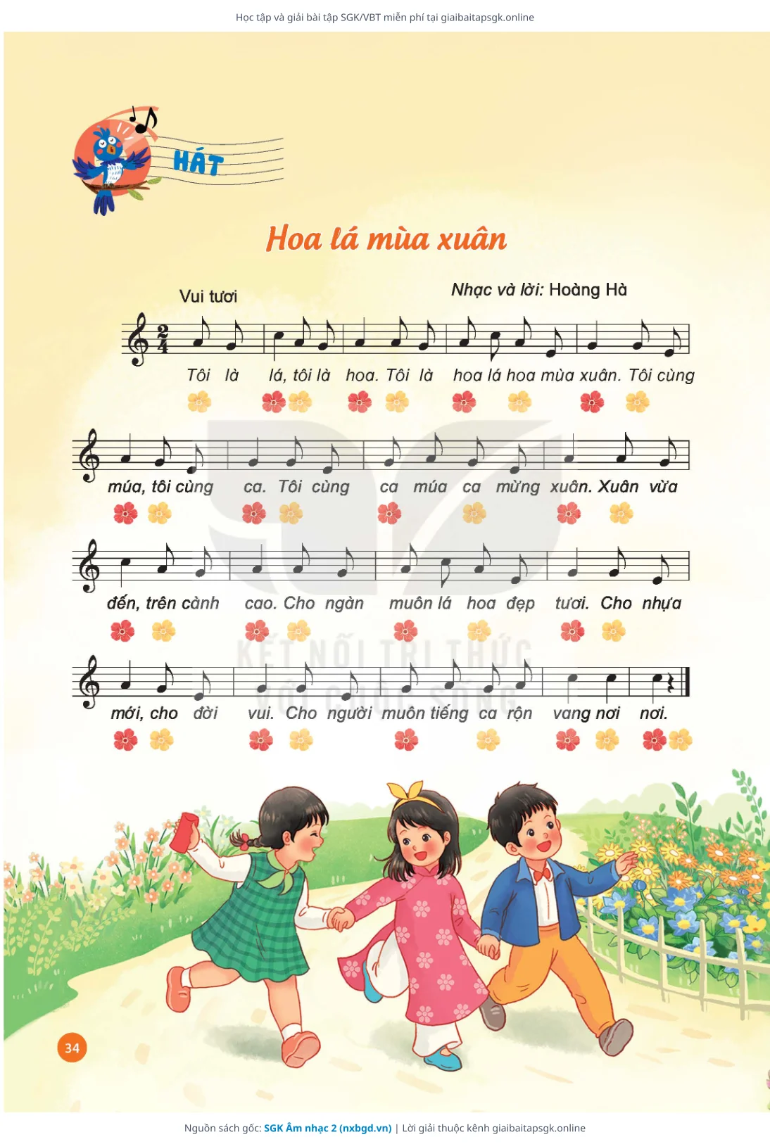 Trang 35 sách giáo khoa SGK Âm nhạc 2 thu nhỏ