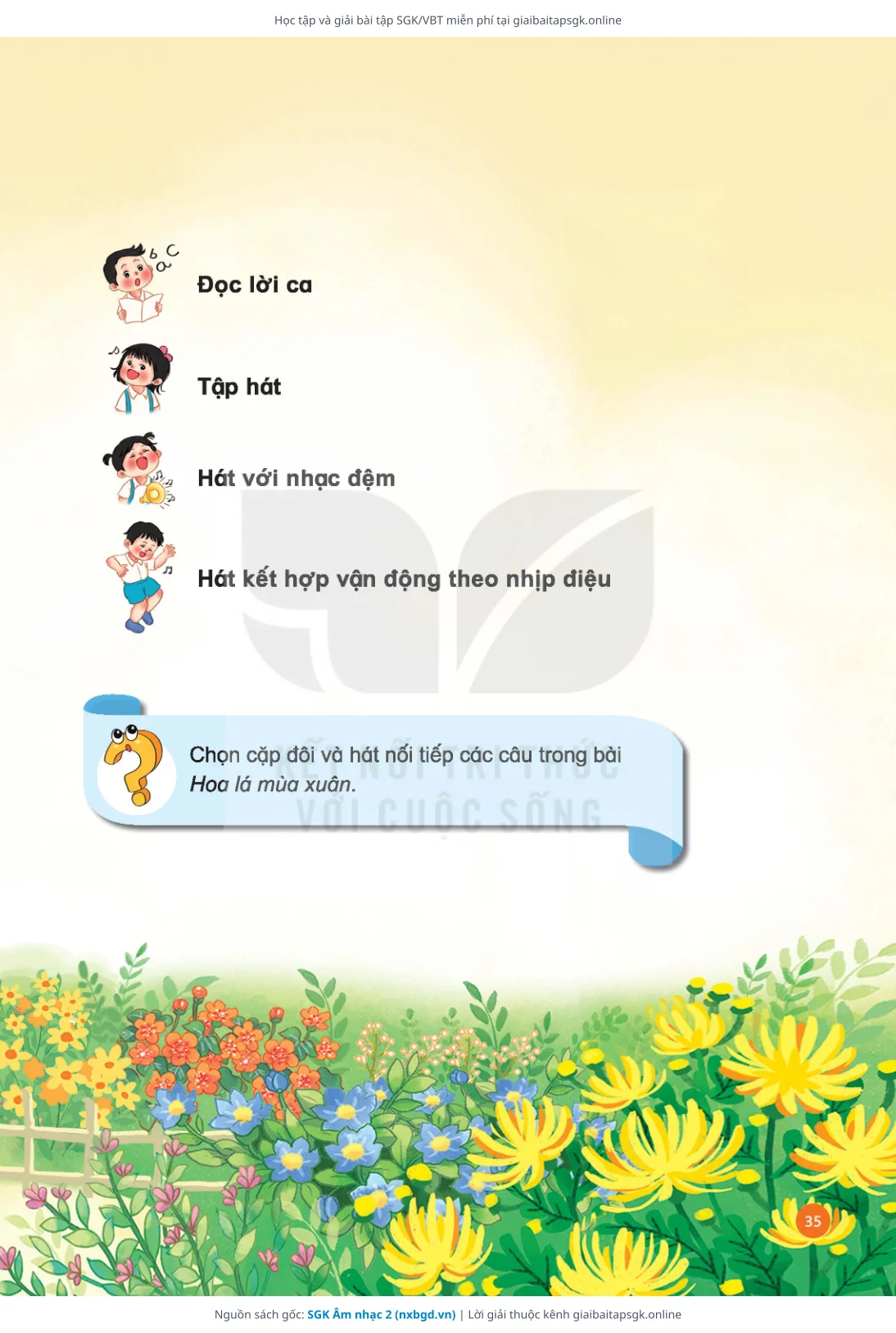 Trang 36 sách giáo khoa SGK Âm nhạc 2 thu nhỏ