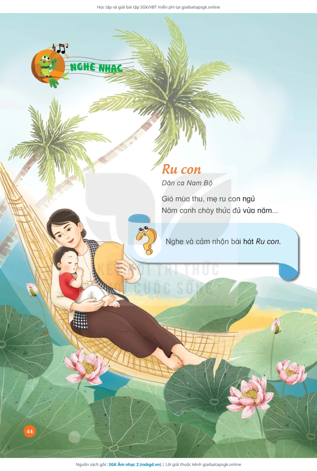 Trang 45 sách giáo khoa SGK Âm nhạc 2 thu nhỏ