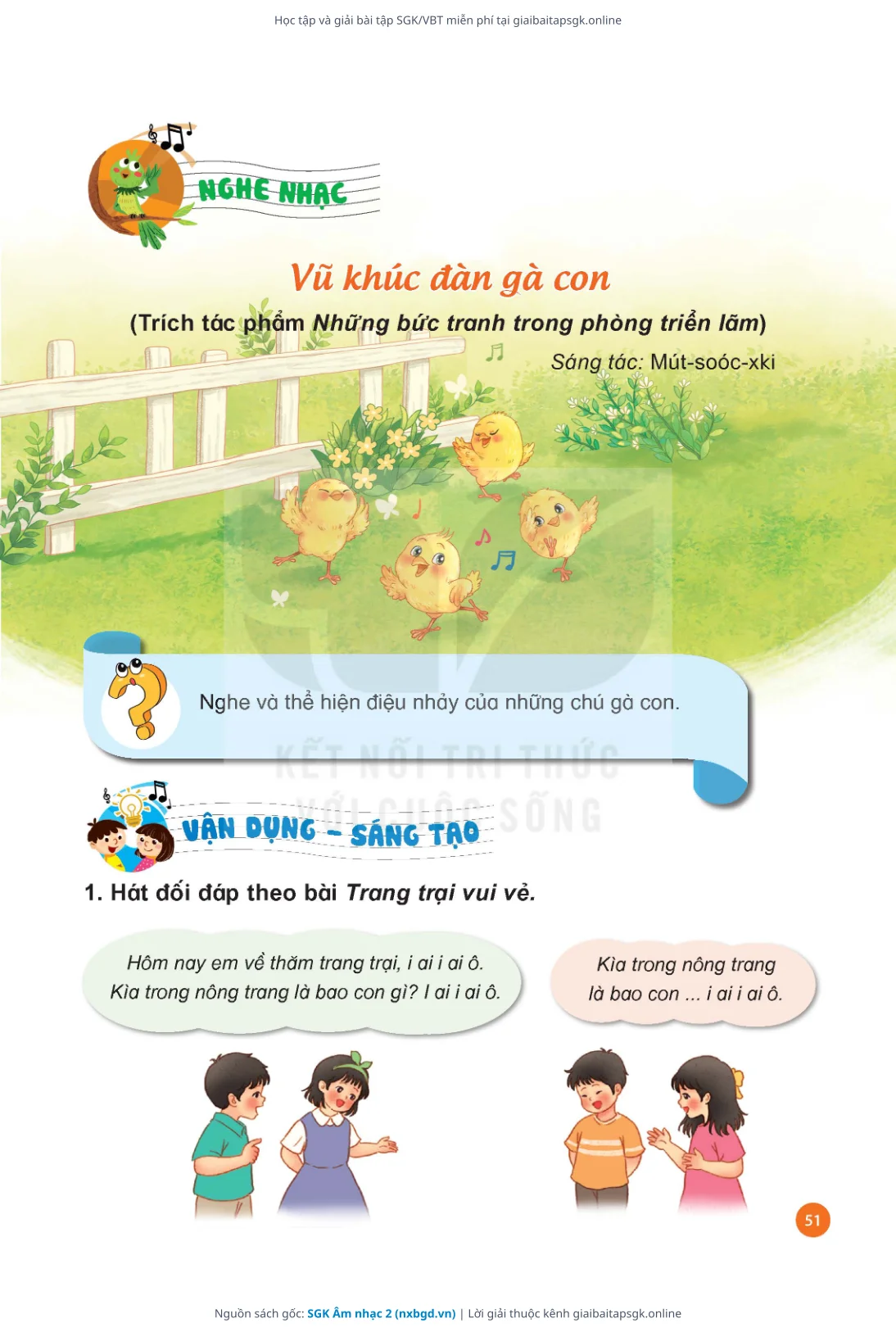 Trang 52 sách giáo khoa SGK Âm nhạc 2 thu nhỏ
