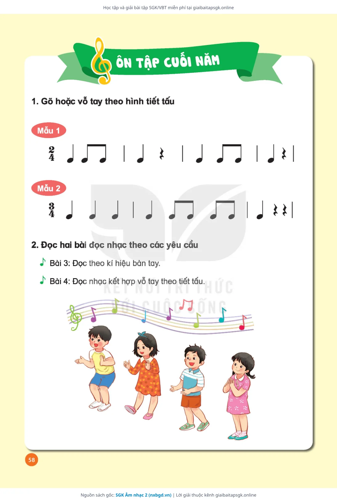 Trang 59 sách giáo khoa SGK Âm nhạc 2 thu nhỏ