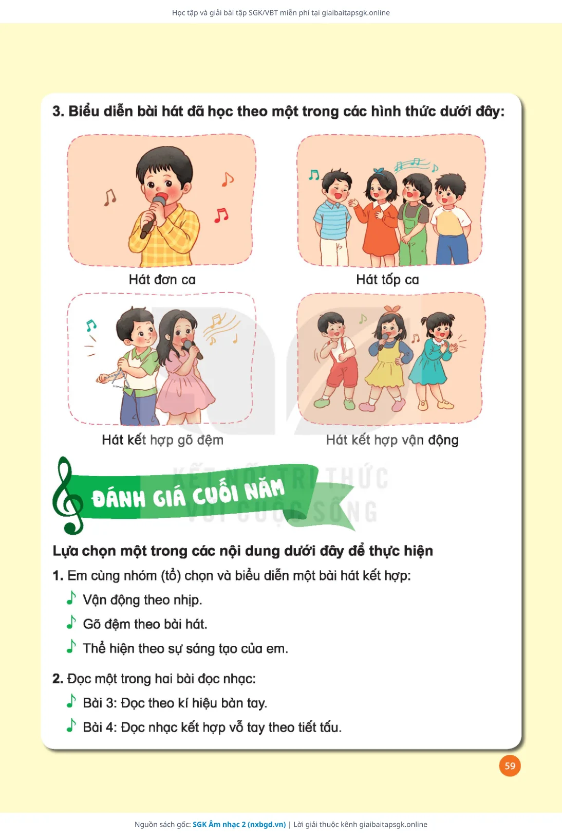 Trang 60 sách giáo khoa SGK Âm nhạc 2 thu nhỏ