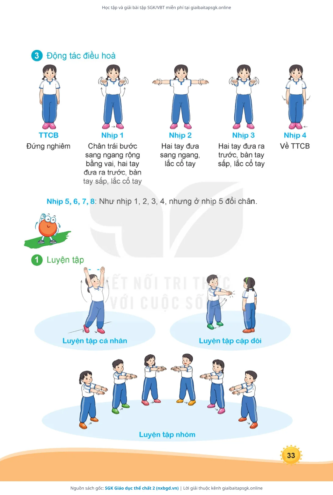 Trang 34 sách giáo khoa SGK Giáo dục thể chất 2 thu nhỏ