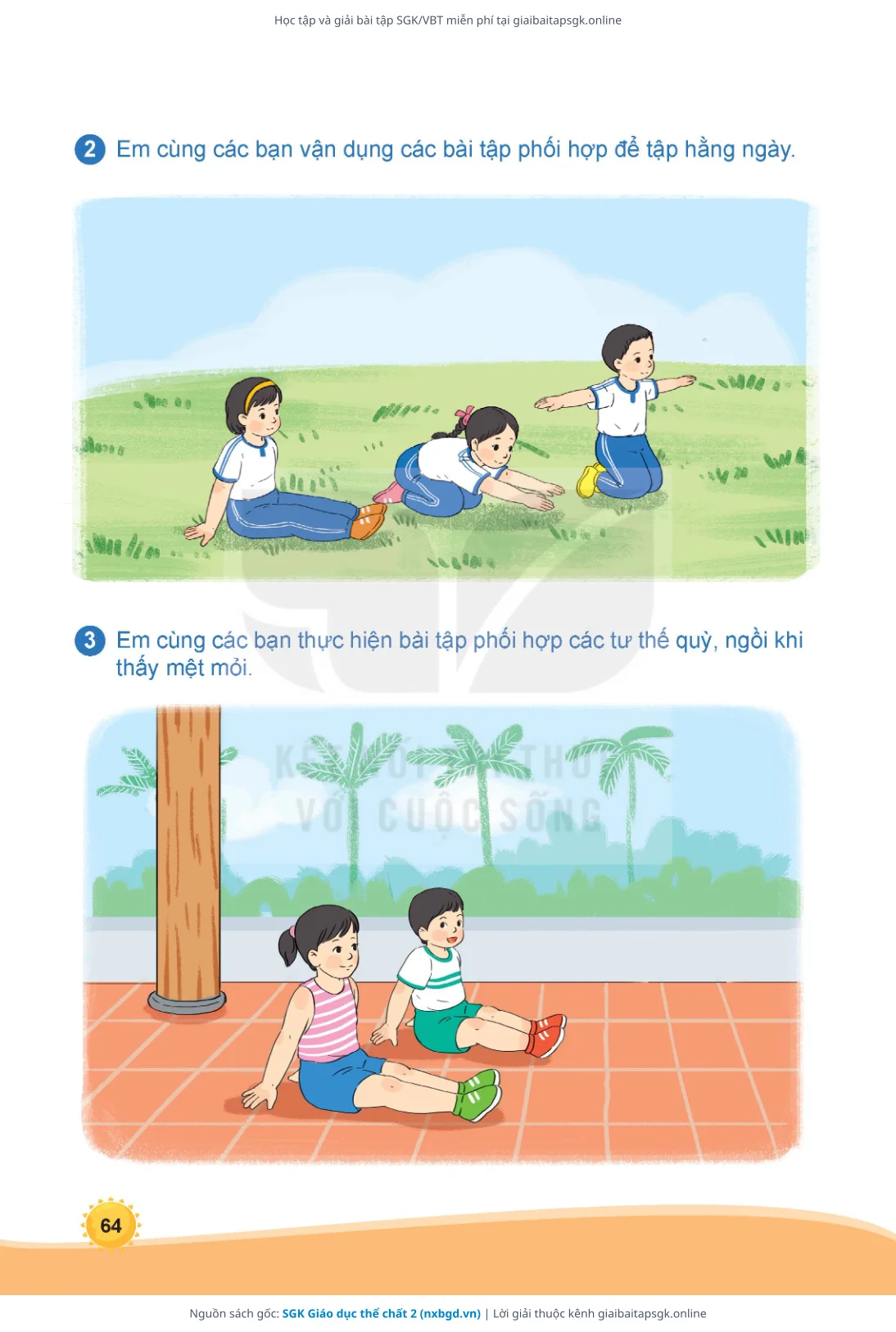Trang 65 sách giáo khoa SGK Giáo dục thể chất 2 thu nhỏ