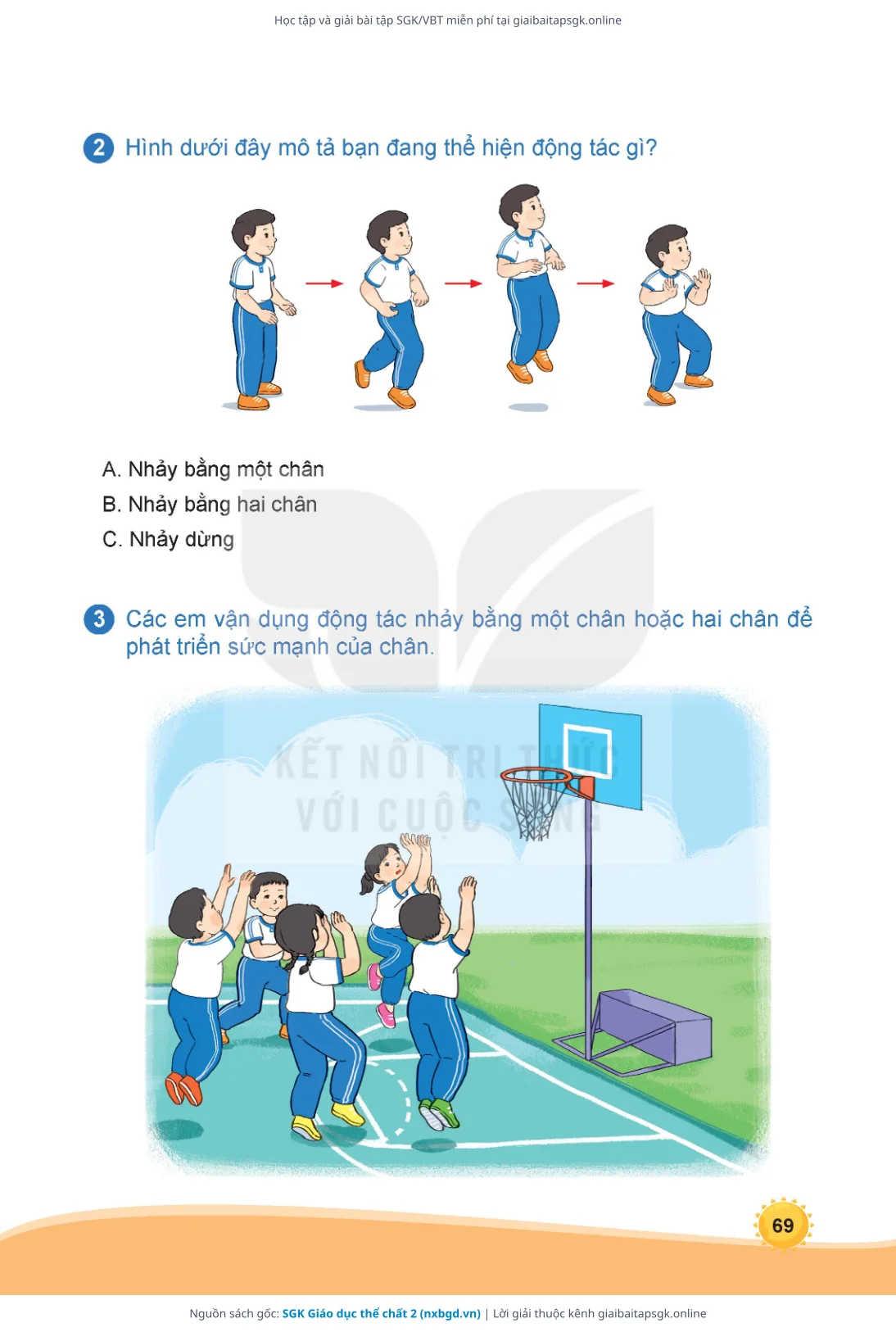Trang 70 sách giáo khoa SGK Giáo dục thể chất 2 thu nhỏ