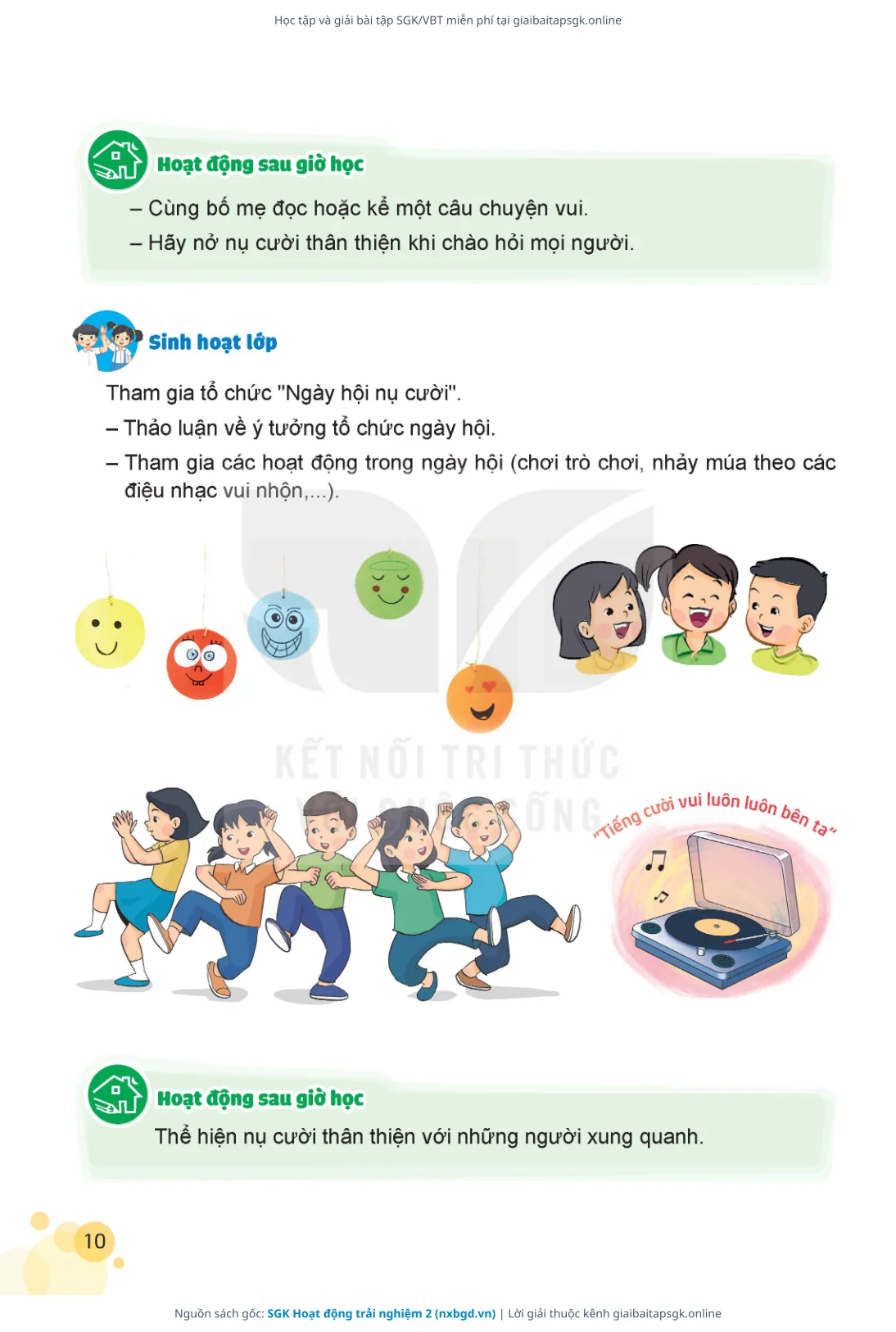 Trang 10 sách giáo khoa SGK Hoạt động trải nghiệm 2 thu nhỏ